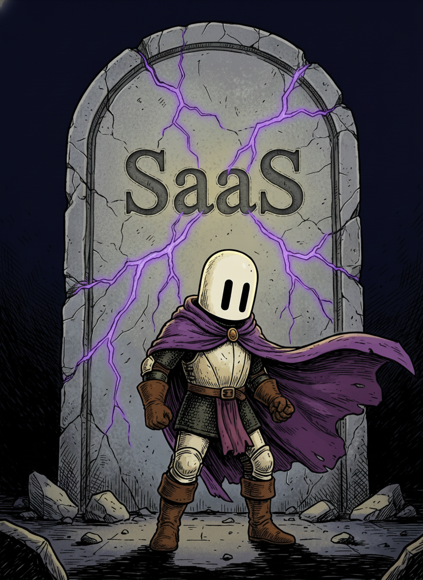 Le SaaSpaladin devant le tombeau du SaaS