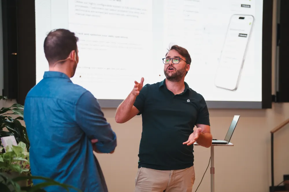Speaker en plein keynote, '25
